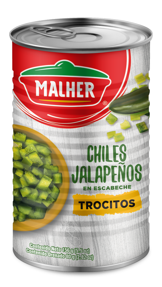 Chile jalapeño en trocitos de 156G