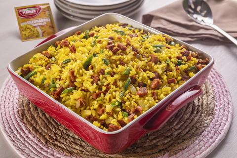 ARROZ CON CHORIZO Y EJOTE