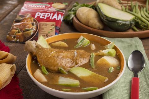 pepián de pollo,receta de pepián de pollo,pepián de res