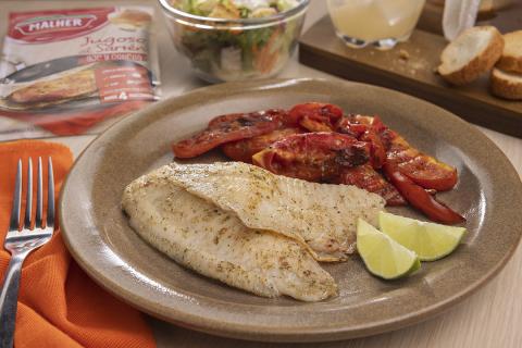 TILAPIA CON TOMATE ASADO